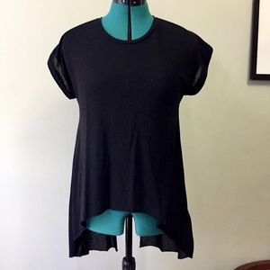 Hi-low, Split-back Tee from Topshop